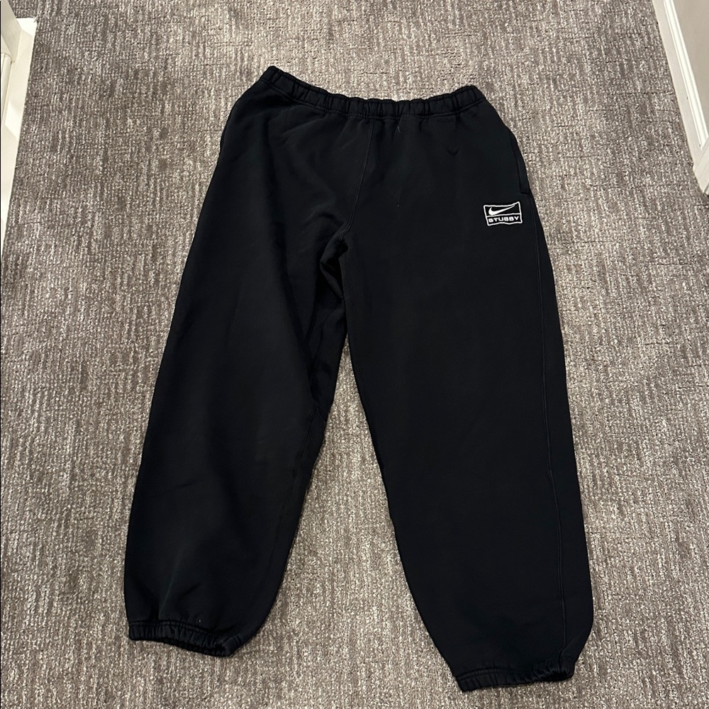 Stussy x Nike Black Jogger Pants